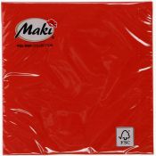 Serwetki Pol-mak czerwony papier [mm:] 330x330 (07)