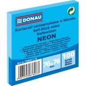 Notes samoprzylepny Donau Neon niebieski 100k [mm:] 76x76 (7586011-10)