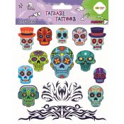 Tatuaż Happy Color zmywalny BLUE SKULLS (HA 4261 1520-UH02)