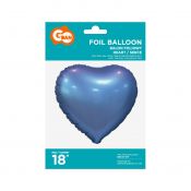 Balon foliowy Godan Serce matowe barwinek 18cal (BS-HMBR)