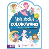 Książeczka edukacyjna Zielona Sowa Moje słodkie kolorowanki Wróżki i księżniczki