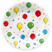 Talerz jednorazowy Paw Balloons tektura śr. 180mm 8 szt (PPD8000100)