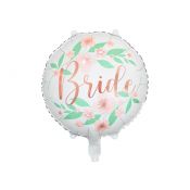 Balon foliowy Partydeco Bride kwiaty 14cal (FB140)