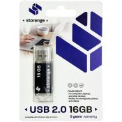 Pendrive Storange black 16GB (STORANPEN16GBBK2.0)