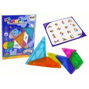 Układanka Lean Tangram 7 Magnetycznych Klocków Puzzle Kolorowe (14113)