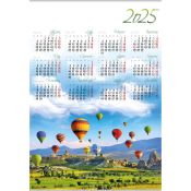 Kalendarz ścienny Lucrum BALONY plakatowy 607mm x 880mm (PL06)