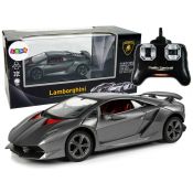 Samochód Lean R/C 1:24 Lamborghini Srebrne 2.4 G Światła (9737)