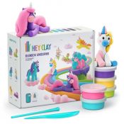 Masa plastyczna dla dzieci Tm Toys Hey Clay Jednorożce + akcesoria mix (HLC15028CEE)