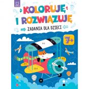 Książeczka edukacyjna Aksjomat Koloruję i rozwiązuję. Zadania dla dzieci. 7+