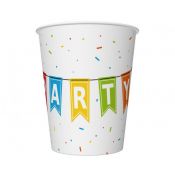 Kubek jednorazowy Godan Kolorowe Party papier 250ml (PM-KPA1)