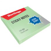 Notes samoprzylepny (karteczki) Berlingo zielony 100k [mm:] 75x75 (270293)