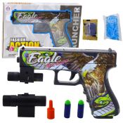 Pistolet Lean Na Kulki Wodne Strzałki Piankowe Laser Nadruk Orzeł (24263)
