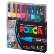 Marker specjalistyczny Posca 8 sztuk 5906340928323, mix 0,9-1,6mm okrągła końcówka (194510)