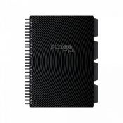 Kołozeszyt (kołobrulion) Strigo BASIC SZARY B5 100k. 80g krata (PADS059)