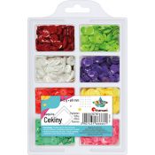 Cekiny Titanum Craft-Fun Series okrągłe 8 kolorów mix 3g (3G8PX2)