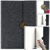 Notes Lean Biurowy Na Magnes Notatnik  Z Obiciem Czarny A5 95k. linia [mm:] 210x150 (20682)