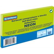 Notes samoprzylepny Donau Neon zielony 100k [mm:] 127x76 (7588011-06)