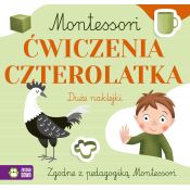 Książeczka edukacyjna Zielona Sowa Montessori. Ćwiczenia czterolatka