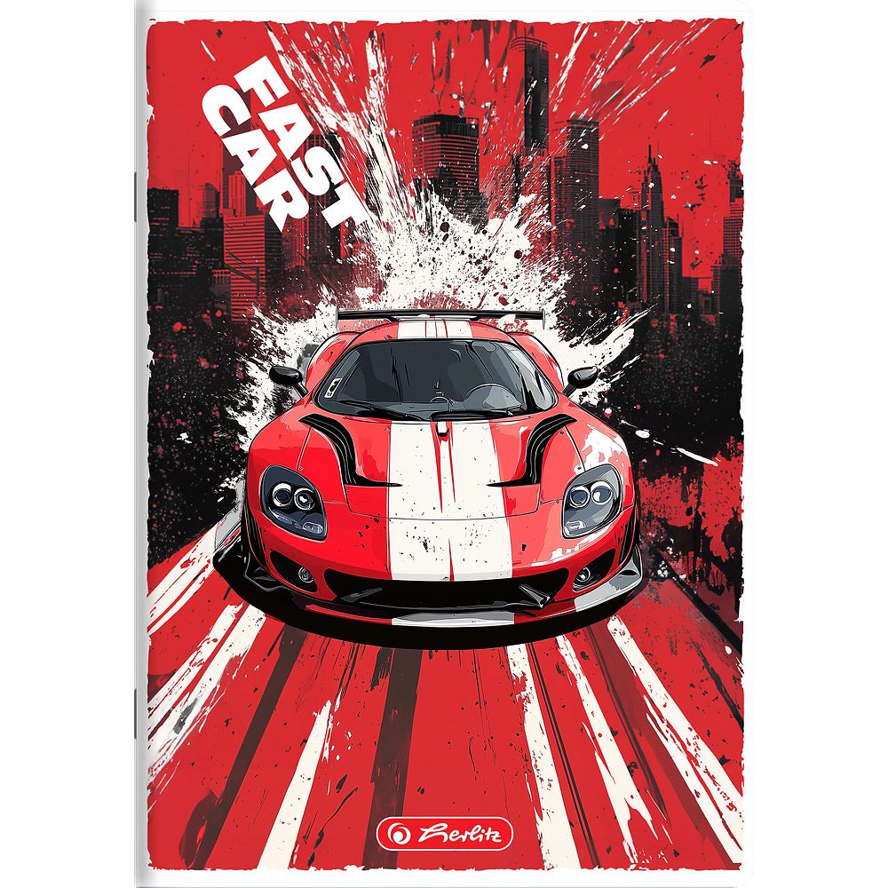 Zeszyt Herlitz Fast Car A5 32k. 70g krata (400196836)