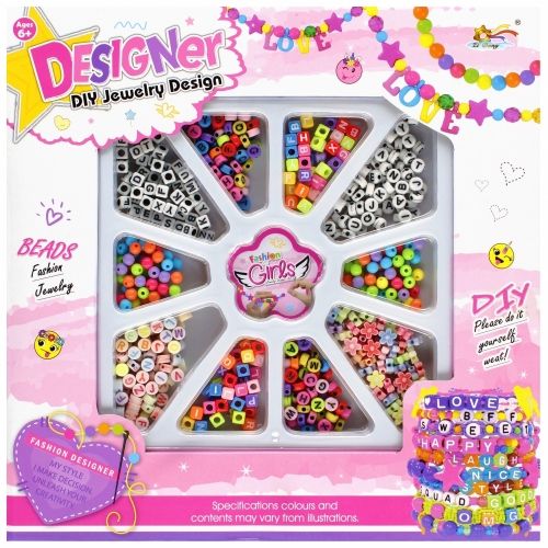 Koraliki dla dziewczynki Mega Creative zestaw do nawlekania (531425)