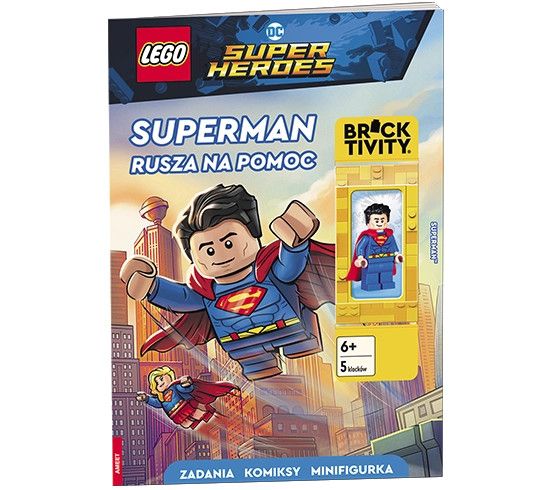 Książeczka edukacyjna Ameet LEGO® DC Super Heroes™. Superman rusza na pomoc (LNC 6462)