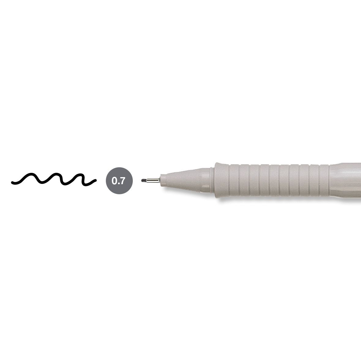 Cienkopis kreślarski Faber Castell Ecco Pigment czarny 0,7mm 1kol. (FC166799)