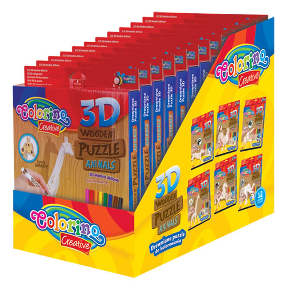 Puzzle Patio Colorino drewniane (32490)