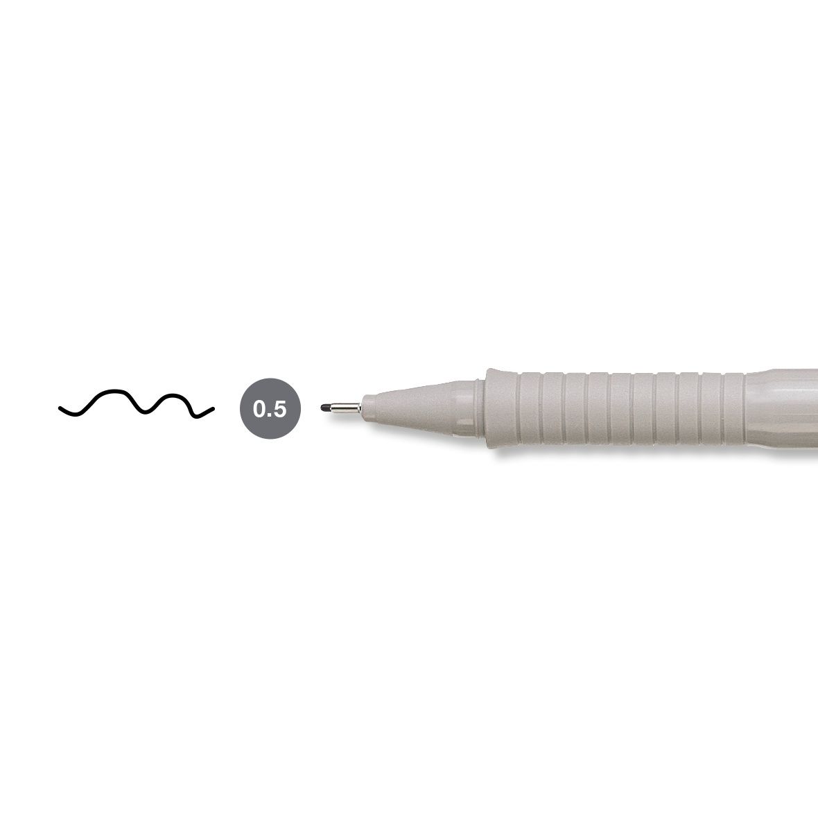 Cienkopis kreślarski Faber Castell Ecco Pigment czarny 0,5mm 1kol. (FC166599)