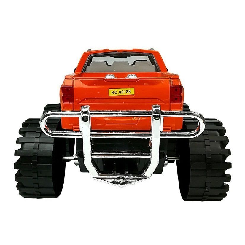 Samochód Lean Zestaw Pojazdów Czerwony Monster Truck Czarne BMW Laweta 58 cm (9268)