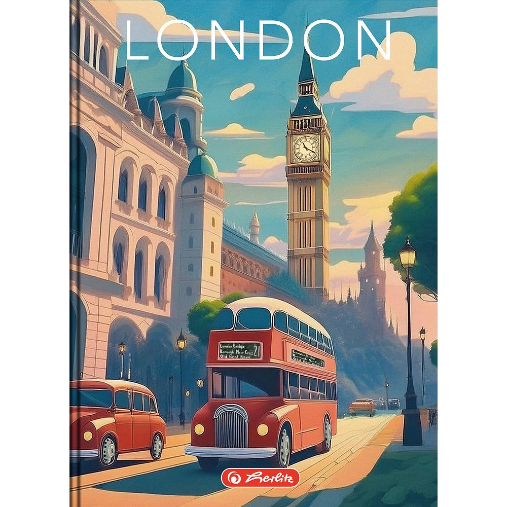 Brulion Herlitz Retro City A6 96k. 70g krata (400196851)