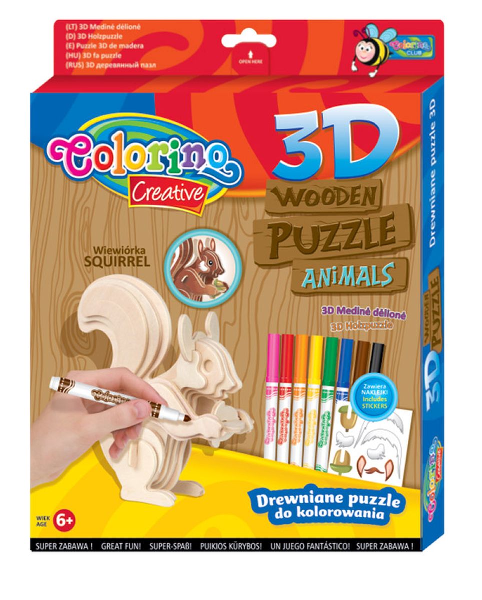 Puzzle Patio Colorino drewniane (32490)