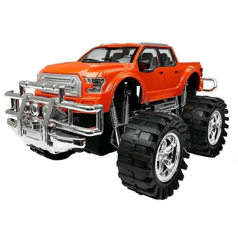 Samochód Lean Zestaw Pojazdów Czerwony Monster Truck Czarne BMW Laweta 58 cm (9268)