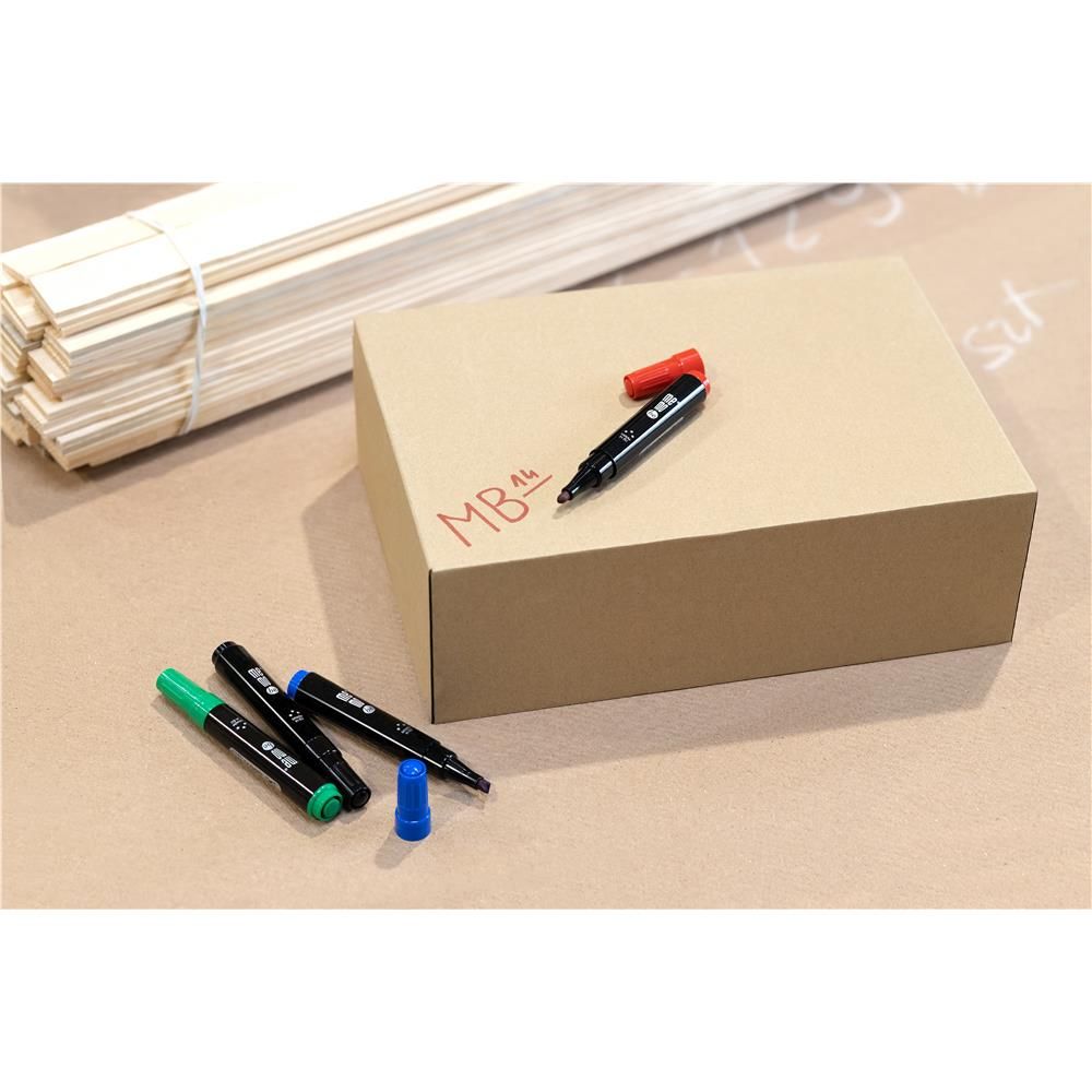 Marker permanentny Memobe zielony zielony 1-4mm ścięta końcówka (MM201-04)