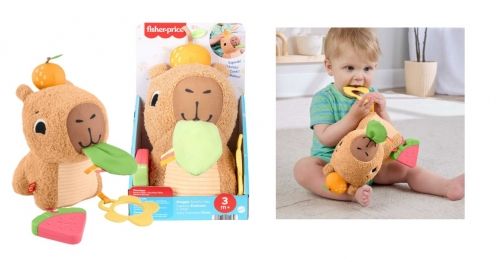 Pluszak Fisher Price KAPIBARA SENSORYCZNA PRZYTULANKA (HYR54)