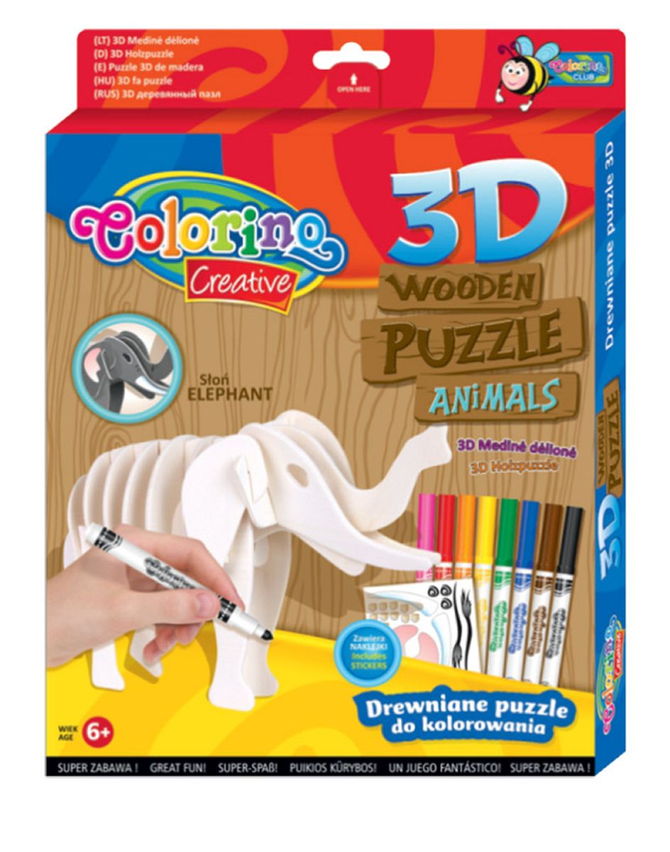 Puzzle Patio Colorino drewniane (32490)