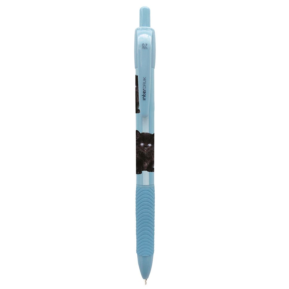 Długopis żelowy PUPPY SIGN zgripem niebieski 0,7mm Interdruk (żelowy)