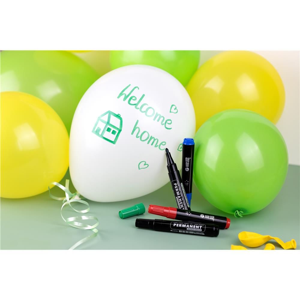 Marker permanentny Memobe zielony zielony 1-4mm ścięta końcówka (MM201-04)