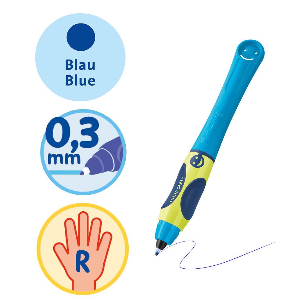 Pióro kulkowe Pelikan Dla Praworęcznych Griffix neon fresh blue (400191571)
