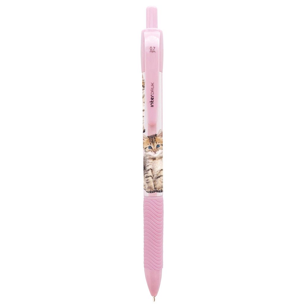 Długopis żelowy PUPPY SIGN zgripem niebieski 0,7mm Interdruk (żelowy)
