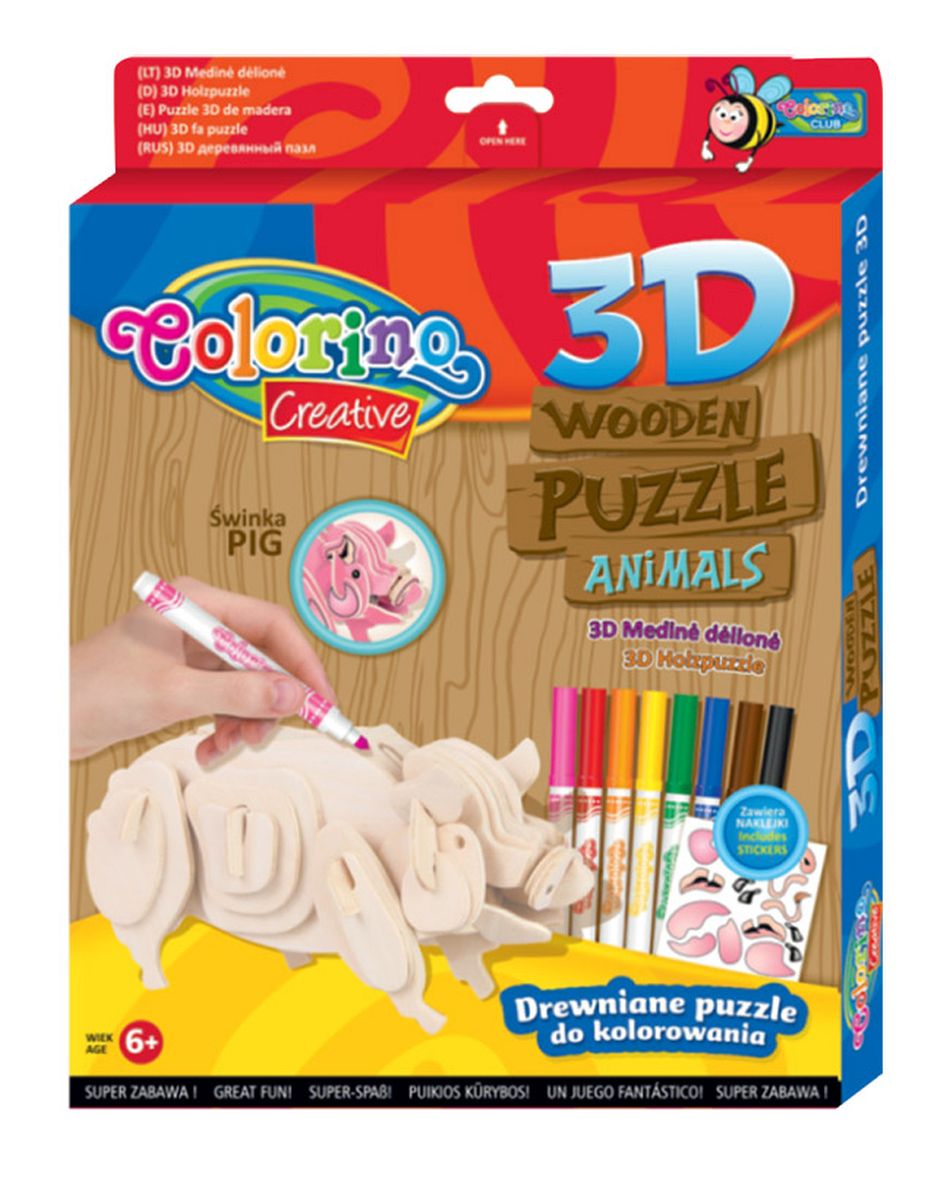 Puzzle Patio Colorino drewniane (32490)
