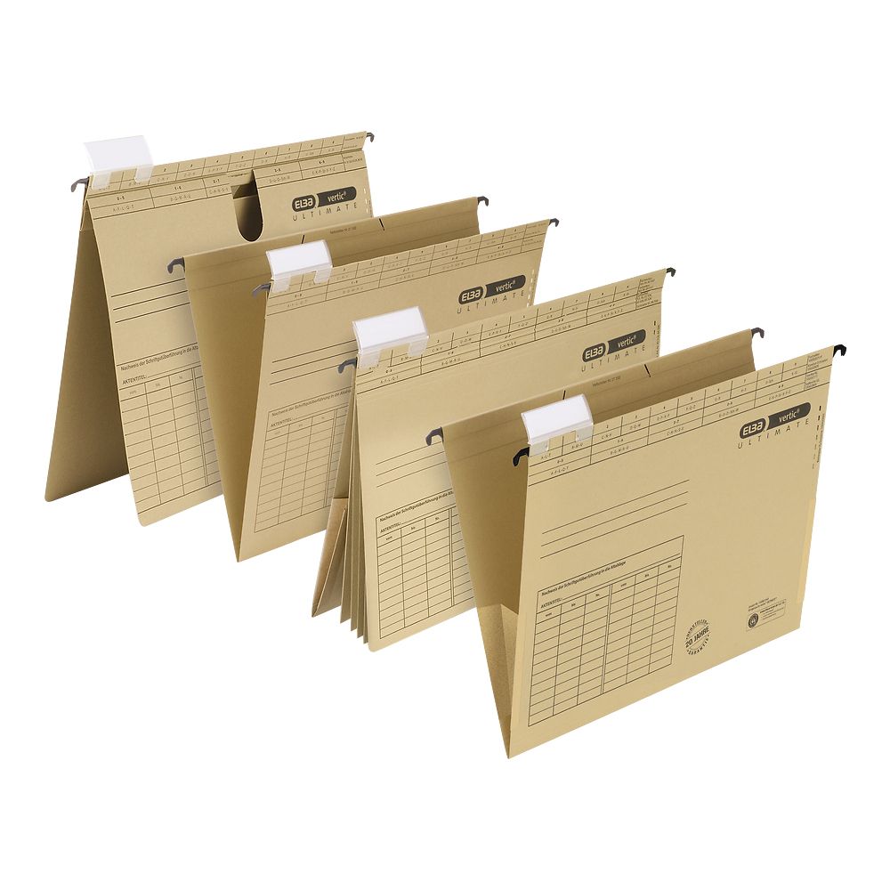 Skoroszyt Elba Vertic Ultimate wiszący personalno-kredytowy A4 brązowy karton 230g (100082310)