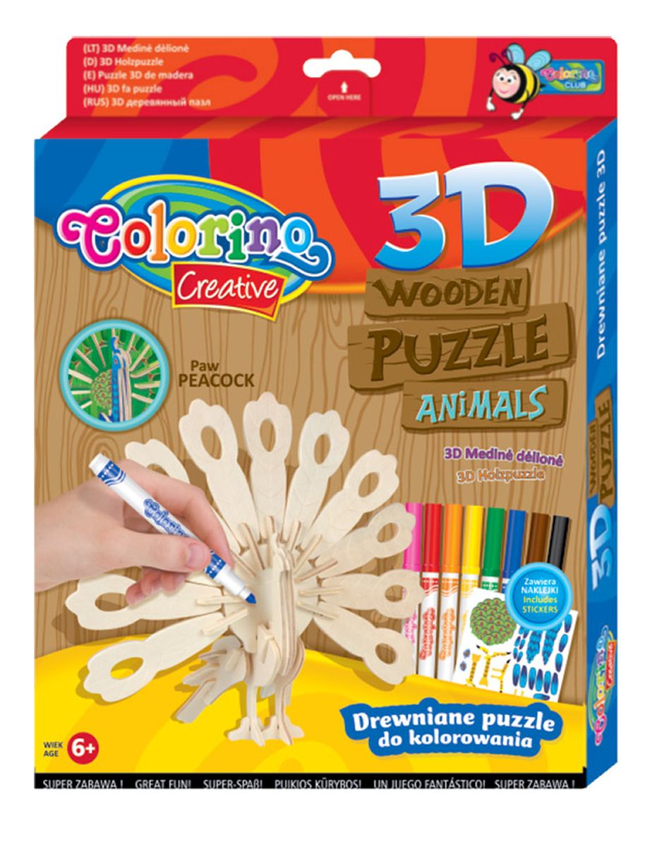 Puzzle Patio Colorino drewniane (32490)