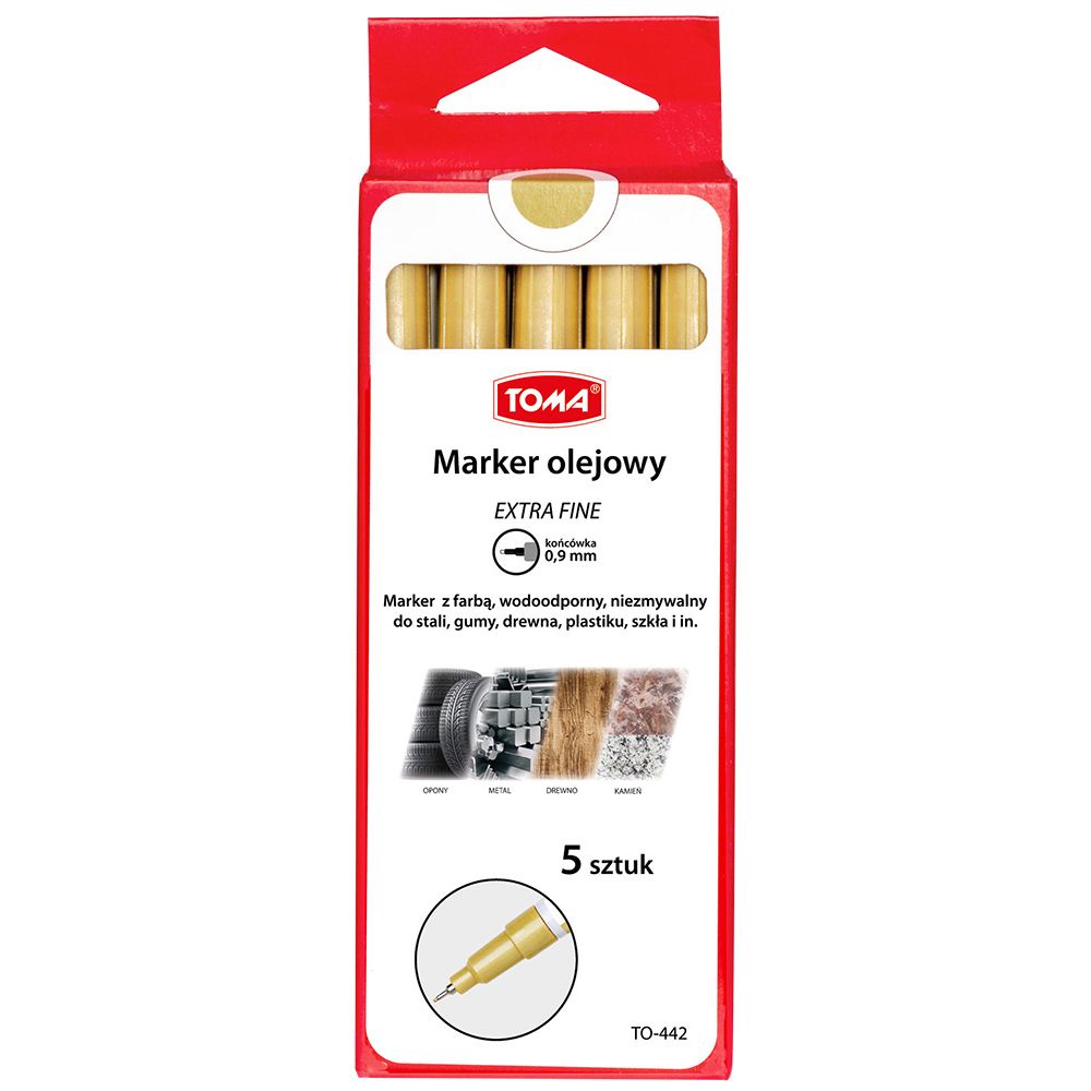 Marker olejowy Toma extra fine złoty 0,9mm (TO-442 9 6)