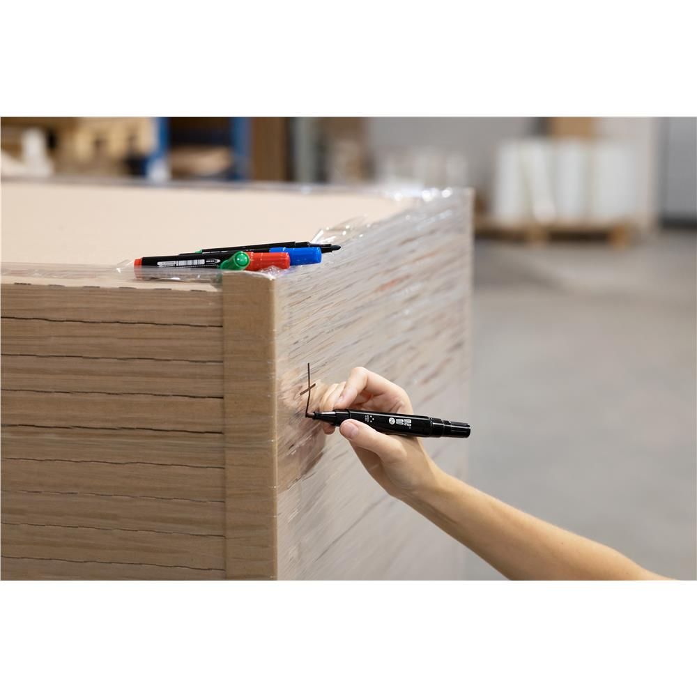 Marker permanentny Memobe zielony zielony 1-4mm ścięta końcówka (MM201-04)
