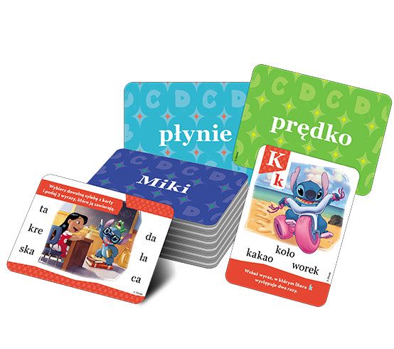 Książeczka edukacyjna Ameet Disney Uczy. Tworzę zdania i czytam. Karty (UEK 9301)