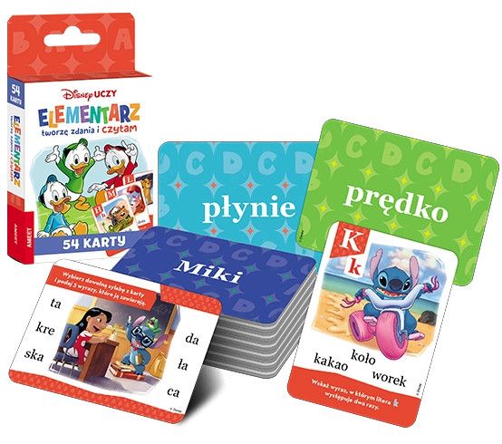 Książeczka edukacyjna Ameet Disney Uczy. Tworzę zdania i czytam. Karty (UEK 9301)