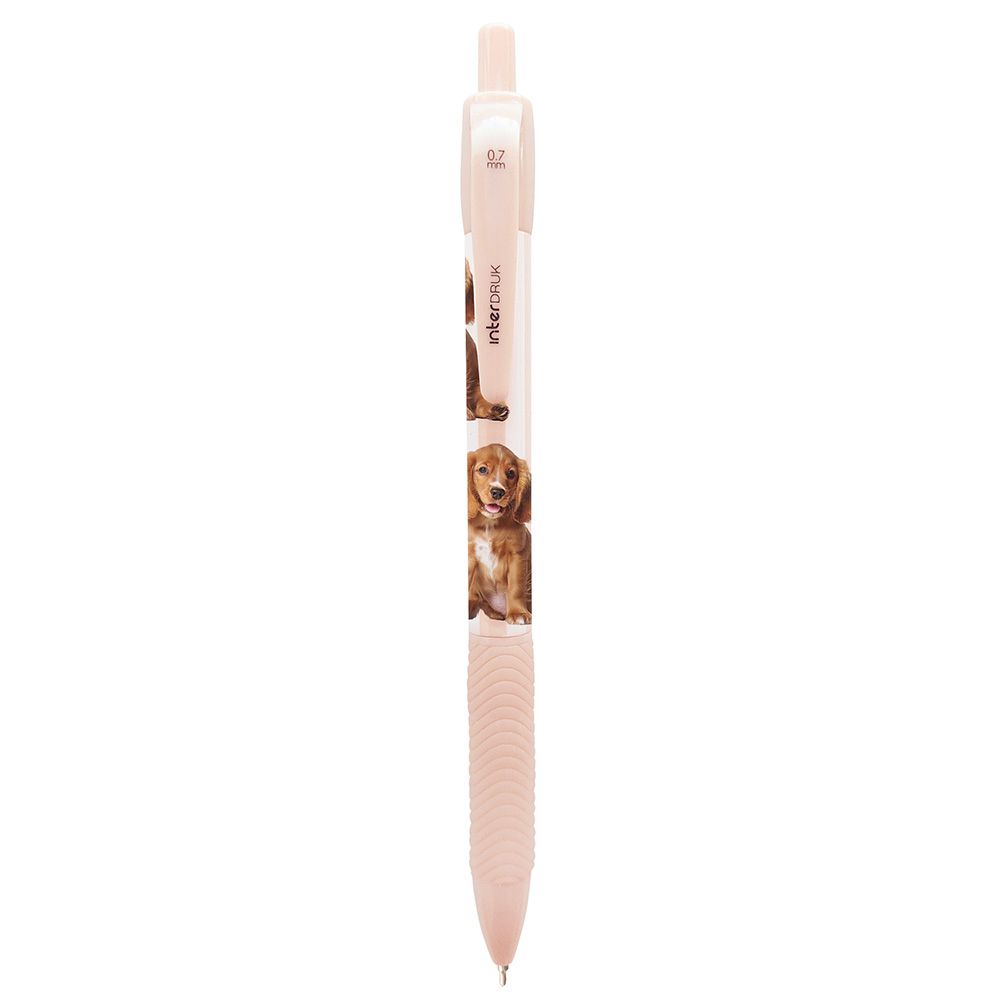 Długopis żelowy PUPPY SIGN zgripem niebieski 0,7mm Interdruk (żelowy)