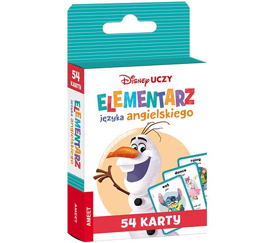 Książeczka edukacyjna Disney Uczy. Elementarz języka angielskiego. Karty Ameet (UEK 9302)