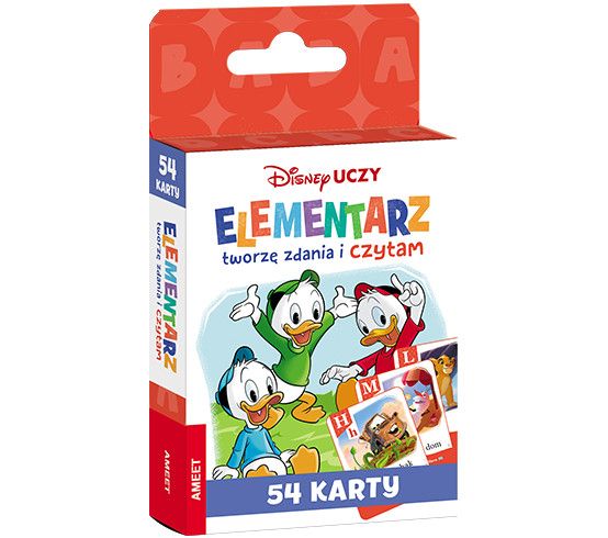 Książeczka edukacyjna Ameet Disney Uczy. Tworzę zdania i czytam. Karty (UEK 9301)