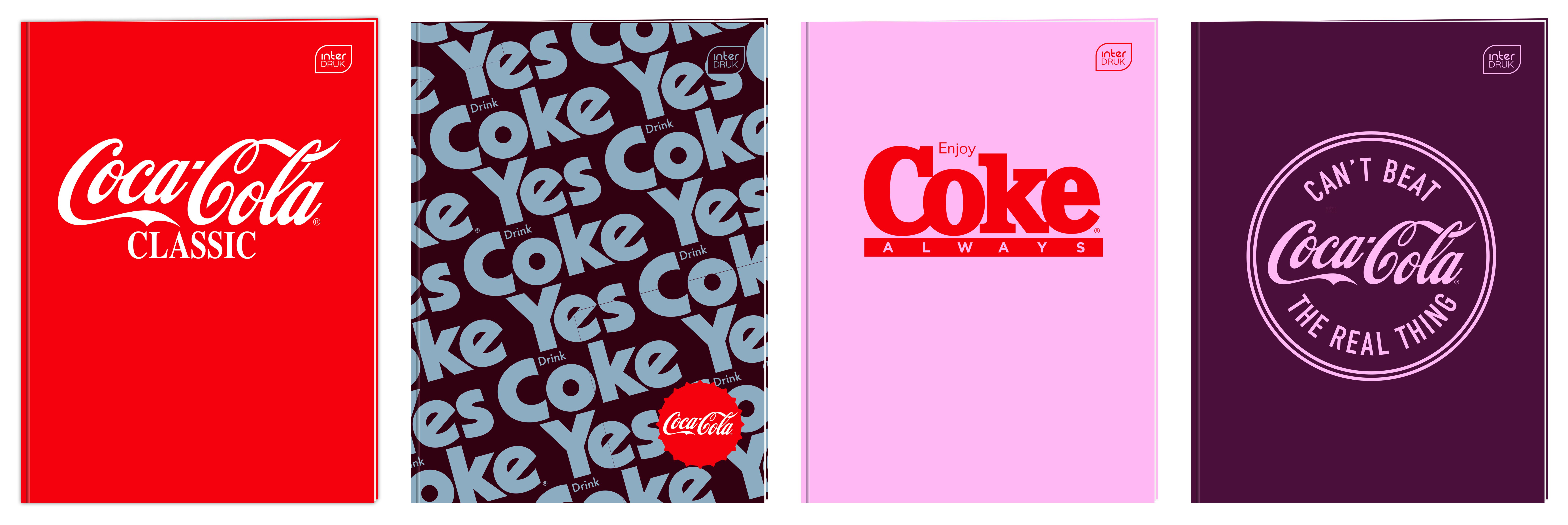 Zeszyt tematyczny Interdruk COCA COLA HYBRID A6 32k. 70g krata (do słówek)